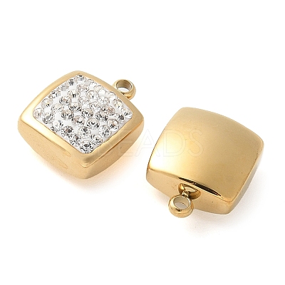 Polymer Clay Rhinestone Charms STAS-Q345-30G-1