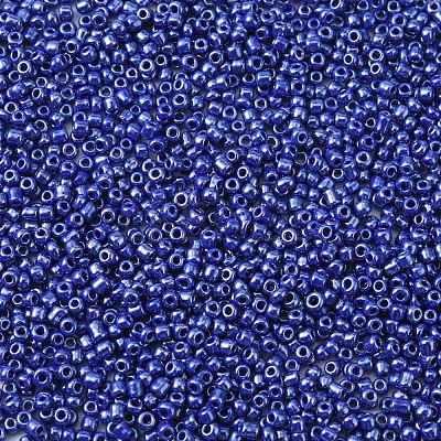 DIY Craft Beads 12/0 Opaque Colors Lustered Round Glass Seed Beads X-SEED-A012-2mm-128-1