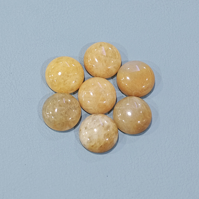 Natural Topaz Jade Cabochons G-P393-R35-12mm-1