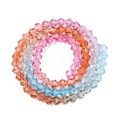 Gradient Color Baking Paint Glass Bead Strands X1-DGLA-A039-T2mm-A016-1