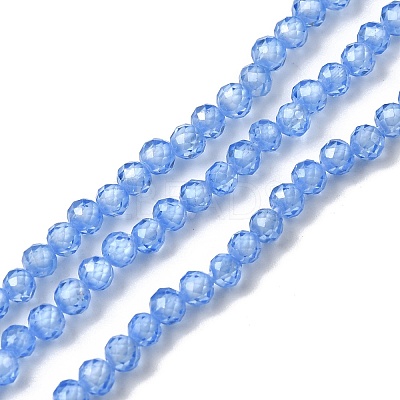Cubic Zirconia Beads Strands G-G792-47-08B-1