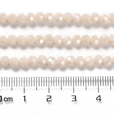 Electroplate Opaque Glass Beads Strands EGLA-A035-P4mm-A05-1