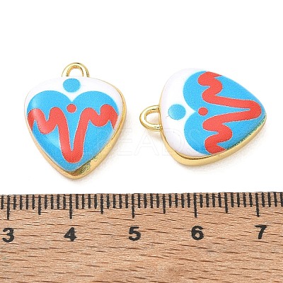 Printed Brass Pendants KK-CBA42CA-07G-1