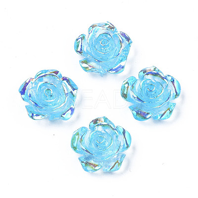 Transparent Resin Cabochons CRES-N030-001B-02-1