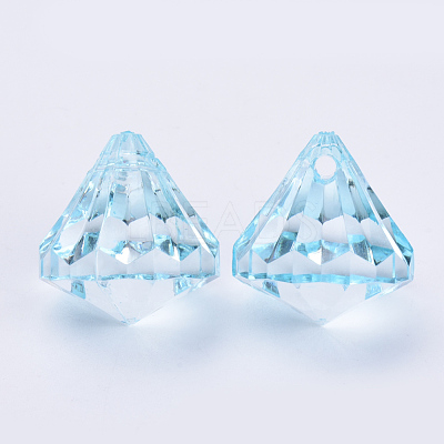 Transparent Acrylic Pendants TACR-Q260-C-V38-1