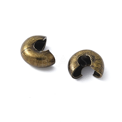 Iron Crimp Beads Covers IFIN-H030-AB-1