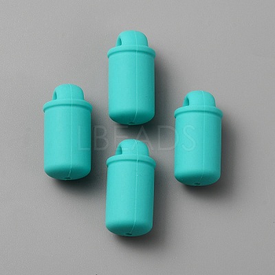 Bottle Food Grade Eco-Friendly Silicone Beads SIL-WH0006-20C-1