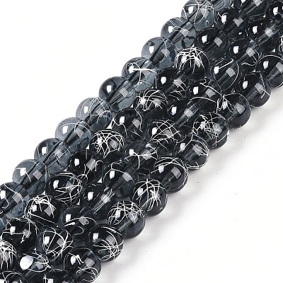 Drawbench Transparent Glass Beads Strands GLAD-Q012-6mm-14-1