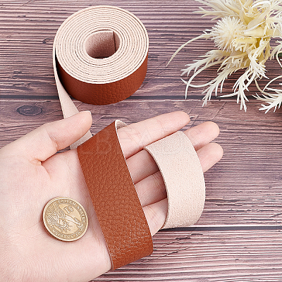 PU Leather Fabric Plain Lychee Fabric AJEW-WH0034-89B-03-1