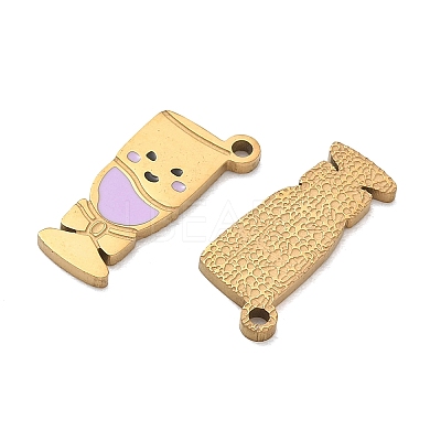 304 Stainless Steel Enamel Pendants SA-CBAD60D-08G-03-1