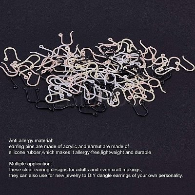 Plastic Earring Hooks KY-PH0007-07-1