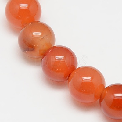 Natural Carnelian Beads Strands X-G-N0006-10mm-17-1
