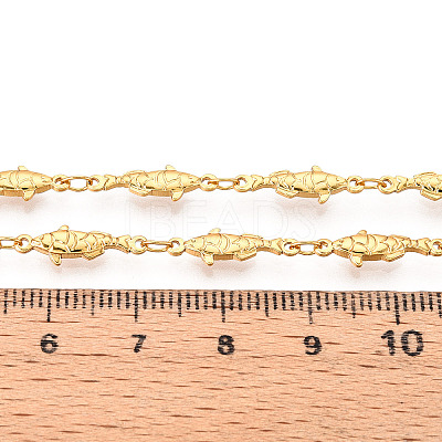 Ocean Theme Brass Fish Link Chains CHC-T017-01B-1