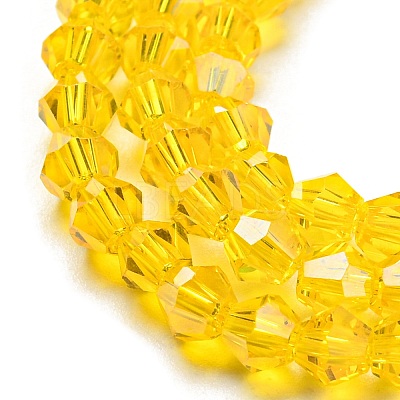 Transparent Electroplate Glass Beads Strands LS-GLAA-F029-2mm-C22-1