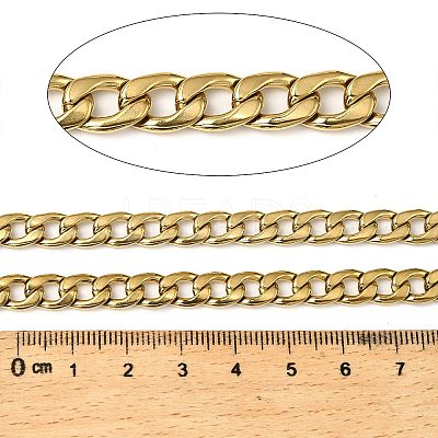 316 Surgical Stainless Steel Curb Chains CHS-H114-08B-G-1