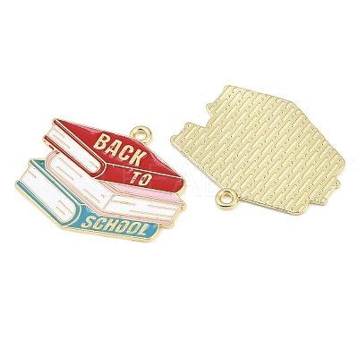 Alloy Enamel Pendants ENAM-L055-01G-01-1