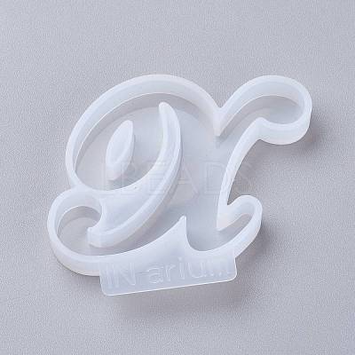 Letter DIY Silicone Molds X-DIY-I034-08X-1