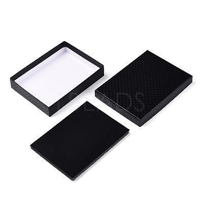 Rhombus Textured Cardboard Jewelry Boxes CBOX-T006-01A-1