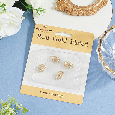 6Pcs Brass Box Clasps KK-BBC0020-08-1