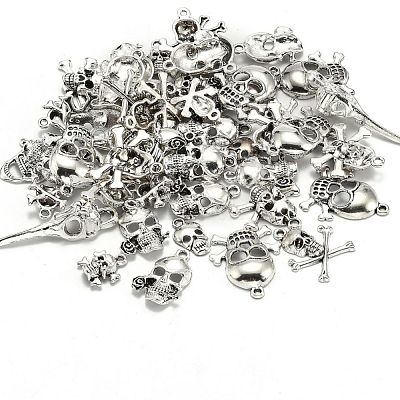 Tibetan Style Alloy Pendants TIBEP-MSMC018-M1AS-1