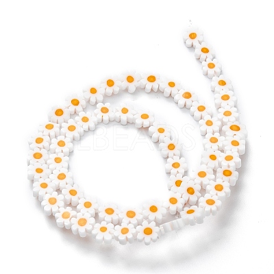 Handmade Millefiori Glass Bead Strands X1-LAMP-J035-8mm-23-1