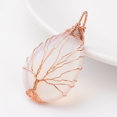 Opalite Pendants X-G-K122-06RG-1