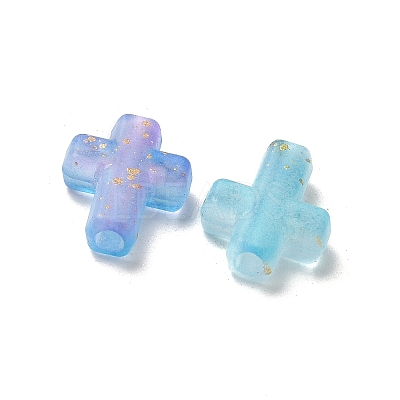 Gradient Color Transparent Acrylic Beads X1-OACR-M023-03G-1
