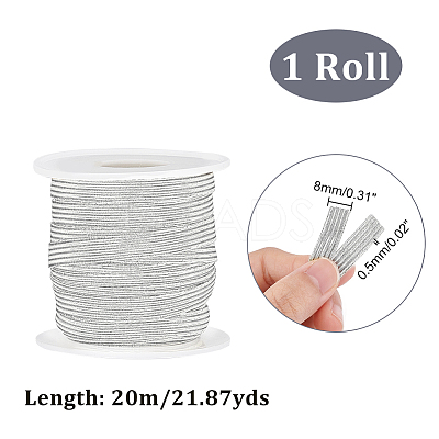 20M Sparkle Polypropylene with Latex Elastic Cords EC-AR0001-09B-1