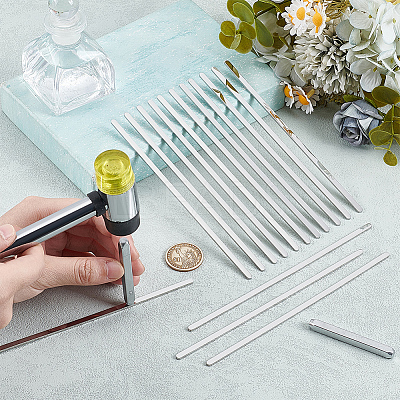 15Pcs Stainless Steel Bangle Makings FIND-BC0014-34B-1