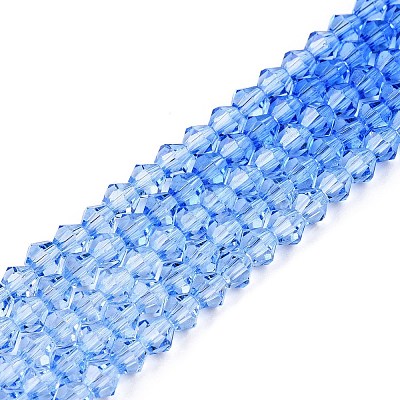 Gradient Color Baking Paint Glass Bead Strands X1-DGLA-A039-T4mm-A020-1