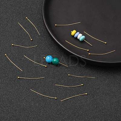 Brass Ball Head Pins KK-R020-07G-1