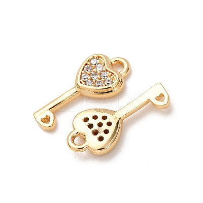 Brass Micro Pave Cubic Zirconia Pendants ZIRC-L105-05A-G-1