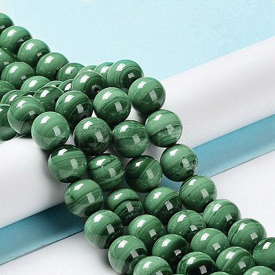 Natural Malachite Beads Strands G-F571-27AB1-4mm-1