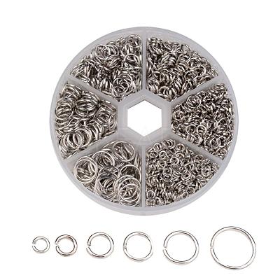 1600 pcs Iron Open Jump Rings IFIN-MSMC010-04P-1