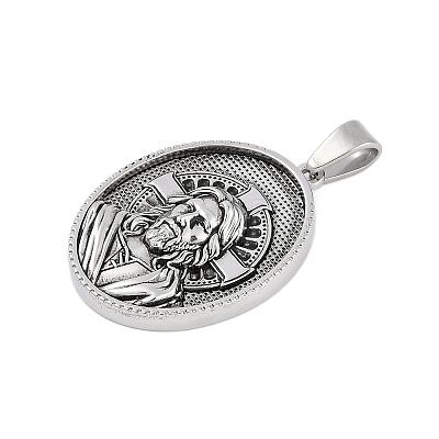 304 Stainless Steel Pendants STAS-M103-01AS-03-1