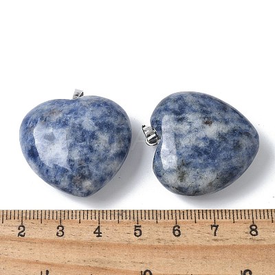 Natural Blue Spot Jasper Pendants G-A259-02P-08-1