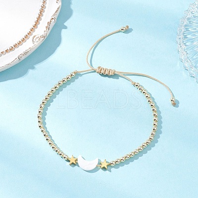 Grade AA Electroplate Non-magnetic Synthetic Hematite Beads Braided Bead Bracelets for Women BJEW-JB12586-1