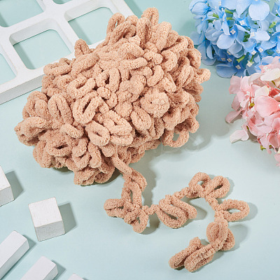 Finger Knitting Polyester Loop Yarn OCOR-TADJ0001-06D-1