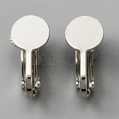 Brass Clip on Earring Findings KK-WH0047-67P-1