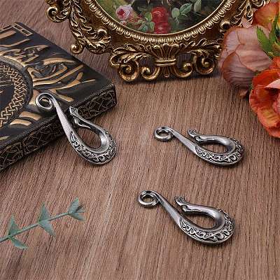 3Pcs Alloy S-Hook Clasps FIND-CP0003-47AS-1
