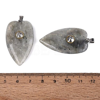 Natural Labradorite Pendants G-Q601-47D-1