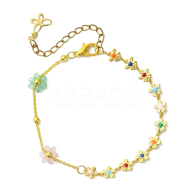 Brass Link Bracelets BJEW-JB13752-1