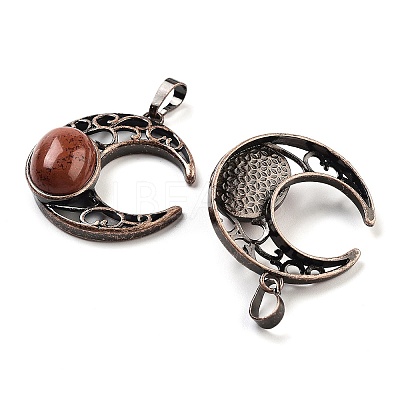 Natural Red Jasper Pendants G-L602-01R-16-1