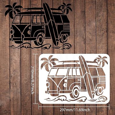 Large Plastic Reusable Drawing Painting Stencils Templates DIY-WH0202-231-1