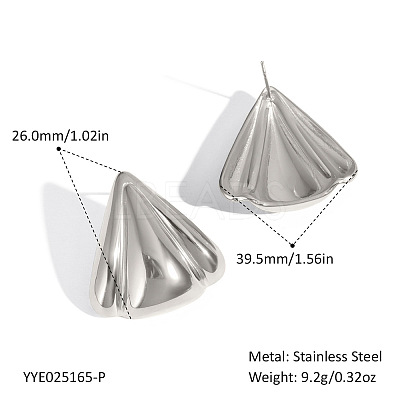 304 Stainless Steel Stud Earrings for Women MO1296-2-1