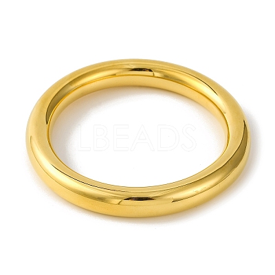Ion Plating(IP) Plain 304 Stainless Steel Bangles for Women Hand Polished  BJEW-B104-32C-G-1