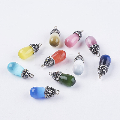 Cat Eye Pendants G-E451-A-1
