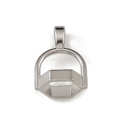 304 Stainless Steel Pendant Bails KK-F364-01P-1