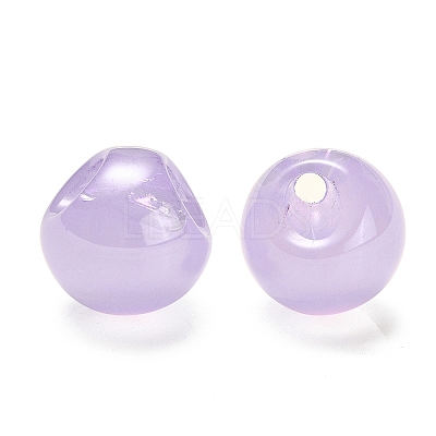 Opaque Acrylic Beads OACR-G012-03D-1