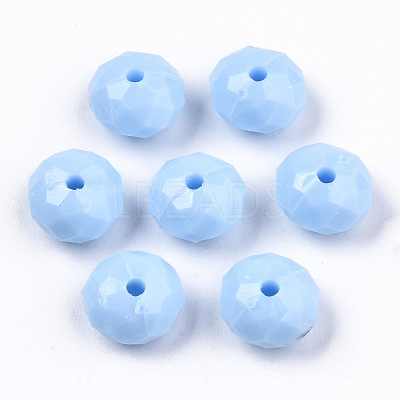 Opaque Acrylic Beads SACR-T356-01B-1